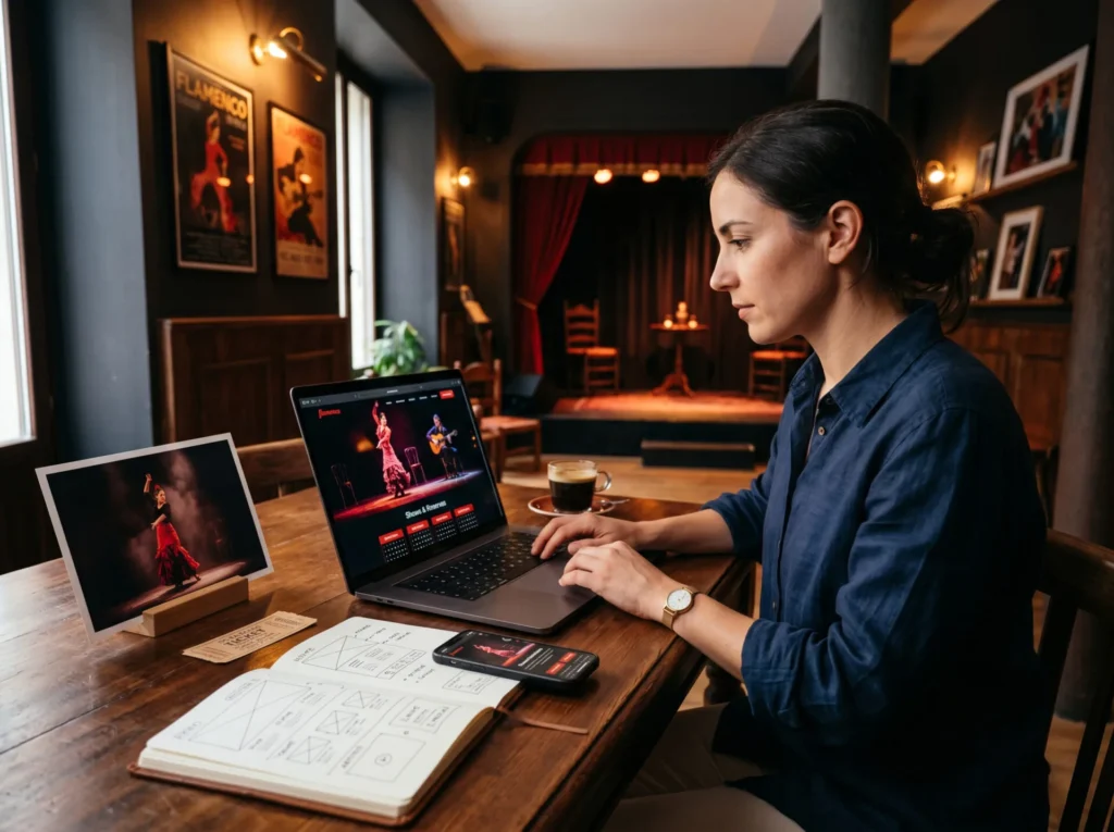 Diseño web para tablao flamenco