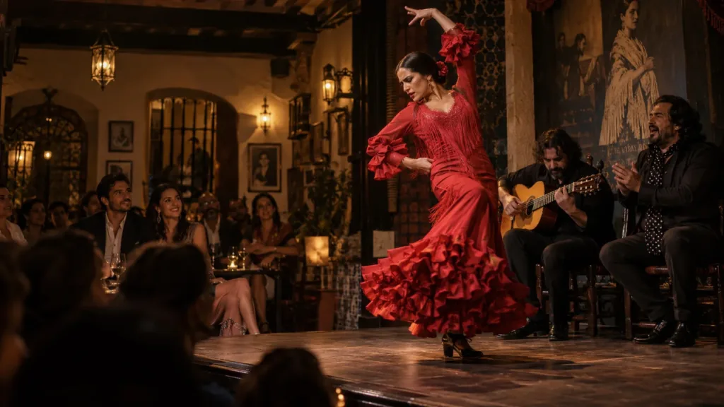 Flamenco en España para viajeros latinoamericanos: cómo elegir ciudad, tablao y espectáculo